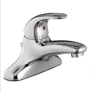 American Standard 6114116.002 Manual 4" Mount, 2 Hole Low Arc Bathroom Faucet,